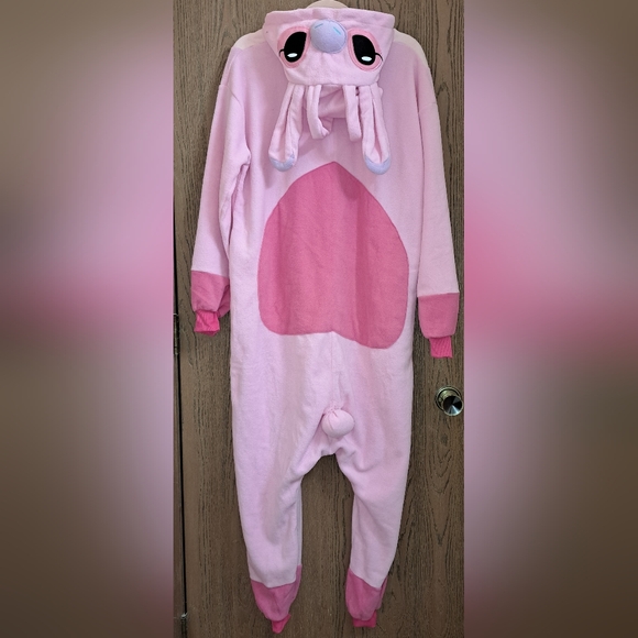 NEW STITCH and ANGEL Couples Costumes Halloween Friends Onesie Pajama PJ Set M L - Picture 6 of 11